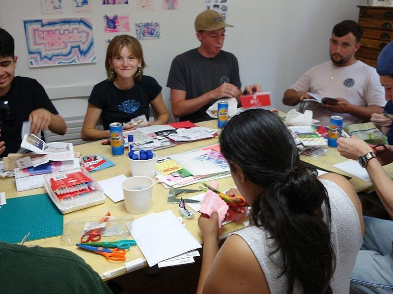Risography Printing Art Class in Munich to make an Analogue Artwork.