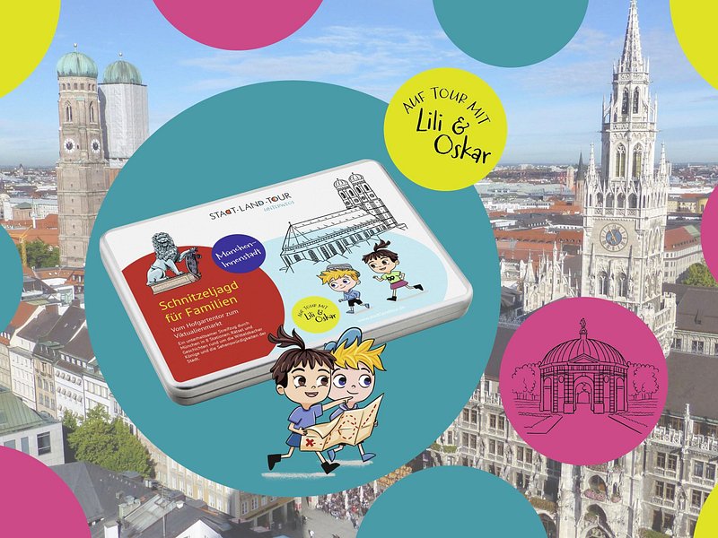Self-guided sightseeing scavenger hunt for families in Munich
