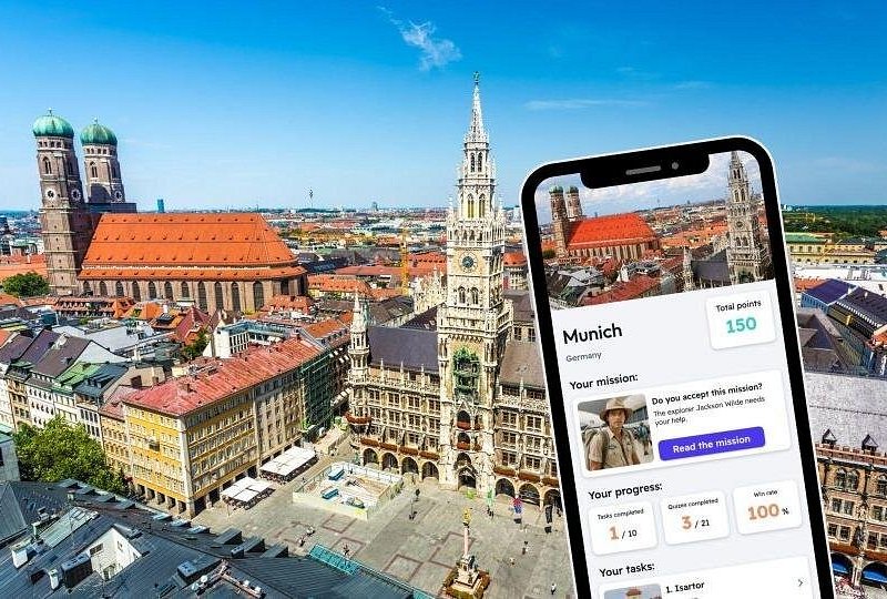 Munich Exploration Private Game and City Tour on your Phone